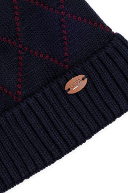 Мужской темно-синий берет - U.s. polo assn фото 3