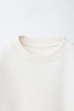 SUDADERA COMBINADA ENCAJE / Crudo - Zara фото 4