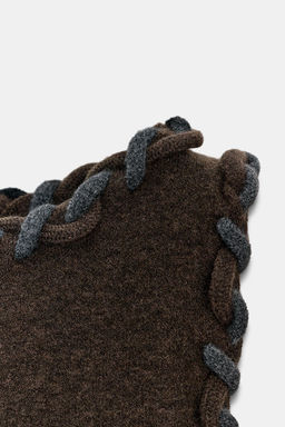 INTERWOVEN TRIM KNIT TOP - Zara фото 9
