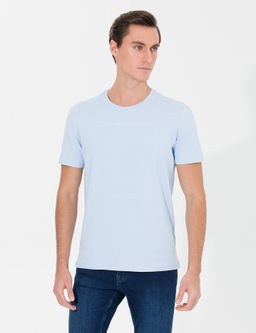 Голубая облегающая футболка - Cacharel фото 4