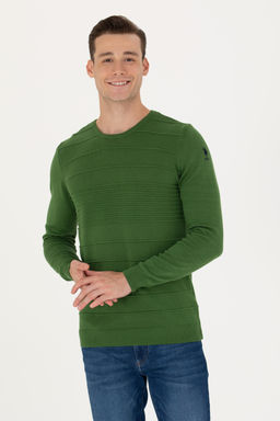 U. S. Polo Assn Мужской зеленый свитер - U.s. polo assn фото 15