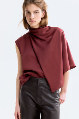 Blusa drapeada de sat?n - H&m фото 3