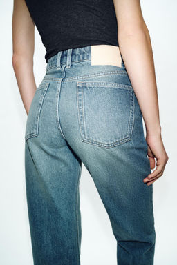 JEANS Z1975 SLIM CROPPED TIRO MEDIO / Azul / Verde - Zara фото 15