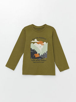 Bisiklet Yaka ?izgili Erkek ?ocuk Ti??rt