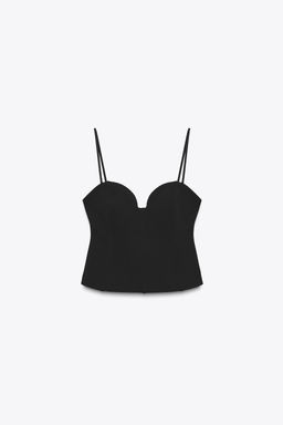 SWEETHEART NECKLINE TOP - Zara фото 5