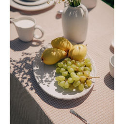 Блюдо SL Home «Арена Бланка», 34×24 см, керамика, белое