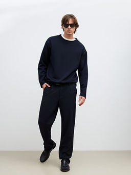 Bisiklet Yaka Erkek Sweatshirt