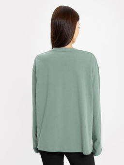 Джемпер женский в пыльно-зеленом оттенке шалфей 122868 - Mark formelle фото 3