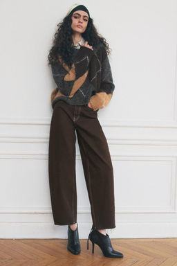 ZW COLLECTION BALLOON MID-WAIST JEANS