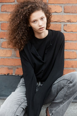 Camiseta de punto fino - H&m фото 3