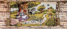 Красная шапочка и серый волк - гобеленовое панно