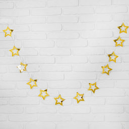 Цена за 2 шт. Гирлянда «Звёзды», 2.5 м, золотая