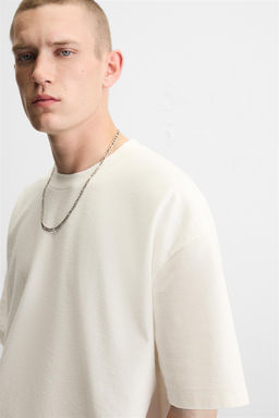 HEAVYWEIGHT TEXTURED T-SHIRT - Zara фото 5
