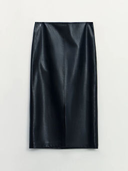 Юбка миди из искусственной кожи / Zarina