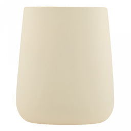 Набор для ванной "Эстетик" 3 предмета: дозатор для мыла 410мл; мыльница 11х8,6х2,2см; стакан для зубных щеток 410мл; фурнитура пластик, керамика, матовая глазурь, кремовый, в коробке (Китай)