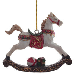 Украшение новогоднее "Лошадка-качалка", L8,5 W2 H7,5 см
