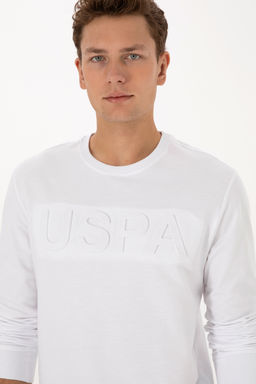 Erkek Beyaz Basic Sweatshirt - U.s. polo assn фото 9