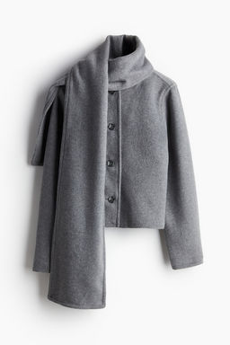 Chaqueta de fieltro con bufanda - H&m фото 7