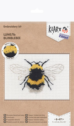 Klart набор для вышивания 8-471 Шмель 9 х 6.5 см