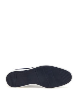 Lacivert %100 Deri Casual Ayakkab_