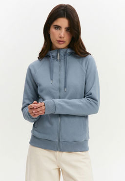 Толстовка женская 25234-532 футер серо-голубой