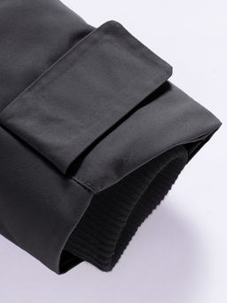 Парка зимняя подростковая для девочки с капюшоном черного цвета 9538Ch - Mtforce фото 13