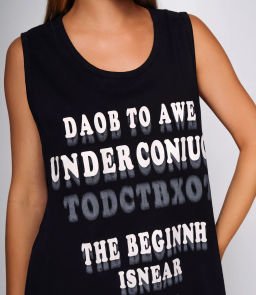 Майка #КТ2825, чёрный