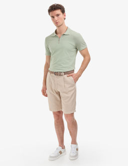_a_la Slim Fit %100 Pamuk K_vr_lmaz Polo Yaka Basic Ti__rt