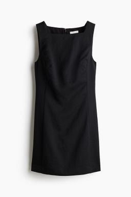 Vestido de sarga con escote cuadrado - H&m фото 4