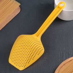 Цена за 2 шт. Ложка-дуршлаг, 34 см, пластик, МИКС