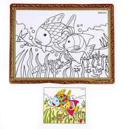 Набор для творчества: аппликация EVA крошкой и раскраска - наклейки Подводный мир - Simaland фото 5