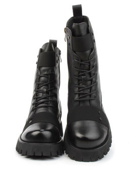 04-YPM9532A BLACK Ботинки зимние женские (натуральная кожа, натуральный мех) - Фабричный китай фото 10