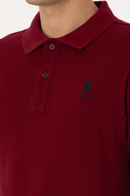 Erkek Bordo Basic Sweatshirt - U.s. polo assn фото 7