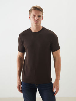 Bisiklet Yaka K?sa Kollu Erkek Dokulu Ti??rt