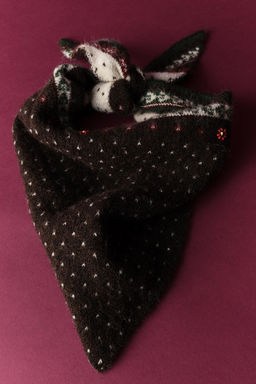 TRIANGULAR FLORAL AND BEAD SCARF - Zara фото 5