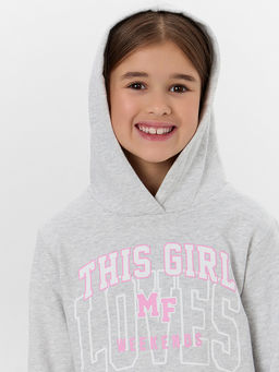 Комплект для девочек серый с надписью This girl loves weekends - Mark formelle фото 4