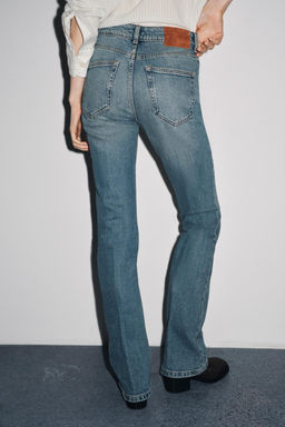 ZW COLLECTION BOOTCUT HIGH-WAIST JEANS - Zara фото 3