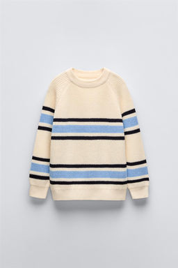 STRIPED KNIT SWEATER