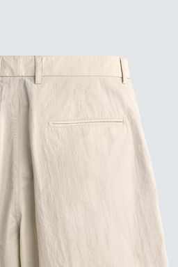 BERMUDA WIDE FIT PLIEGUES / Beige - Zara фото 9