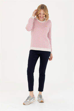 Женский кремовый свитер с круглым вырезом Неожиданная скидка в корзине - U.s. polo assn фото 4