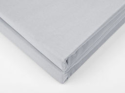 Простыня на резинке 4403/1-БЧ 200*140*20 гл.кр. сатин цв. серый 1441-05