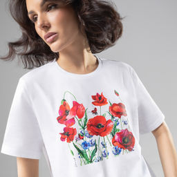 Футболка прямого кроя Великолепна уже утром - Charutti фото 9