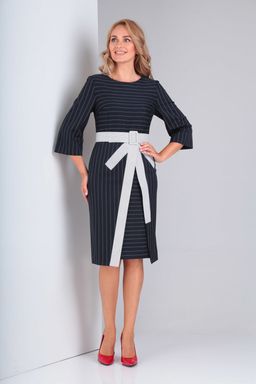 Платье Gamma & Gracia 328 черный, полоска
