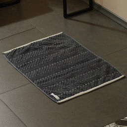 Коврик махровый SL HOME: Lines Гри Сандре, 5070 см, хлопок 100%