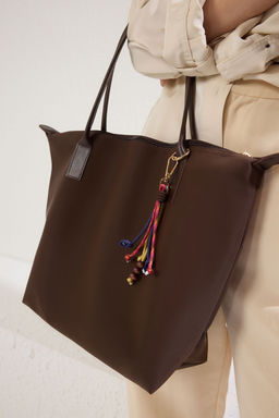 Kahverengi Aksesuarl? Buyuk Kad?n Omuz Canta TAKSS25OC00018