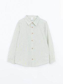 Uzun Kollu ?izgili Erkek Bebek G?mlek