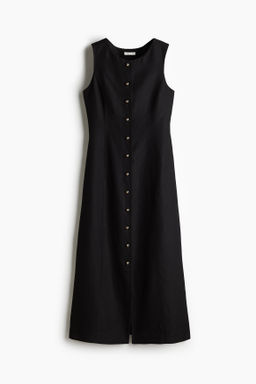 Vestido en mezcla de lino