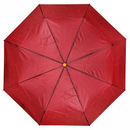 Зонт механический Моно плащевка, 8 лучей, д/купола 98см, 3 сложения, 24см в сложенном виде, пластмассовая ручка, бордовый, 230гр (Китай) - Домашняя мода фото 2