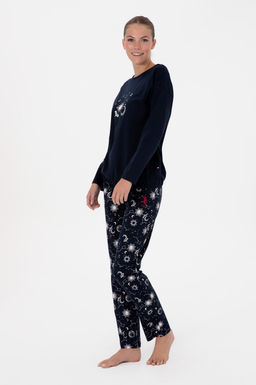 Kad_n Lacivert Pijama Tak_m_ Sepette S_rpriz _ndirim - U.s. polo assn фото 4