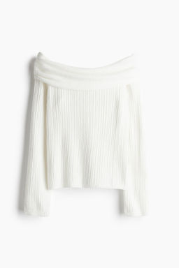 Jersey off-the-shoulder - H&m фото 4